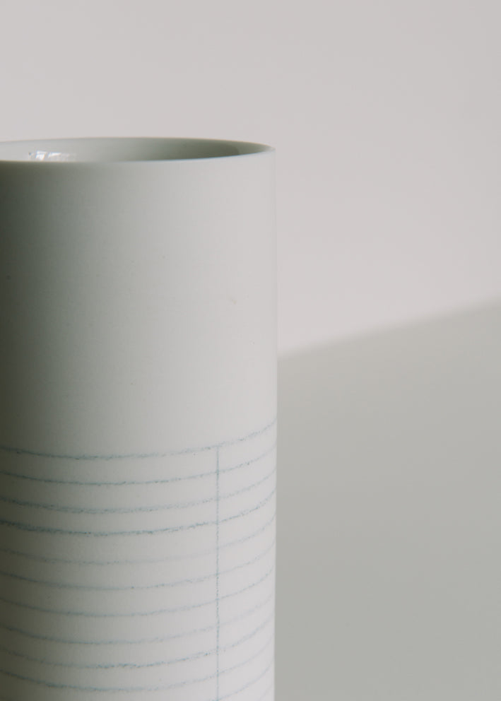 GRAPH Zylindervase 24,5 cm mit Handzeichnung