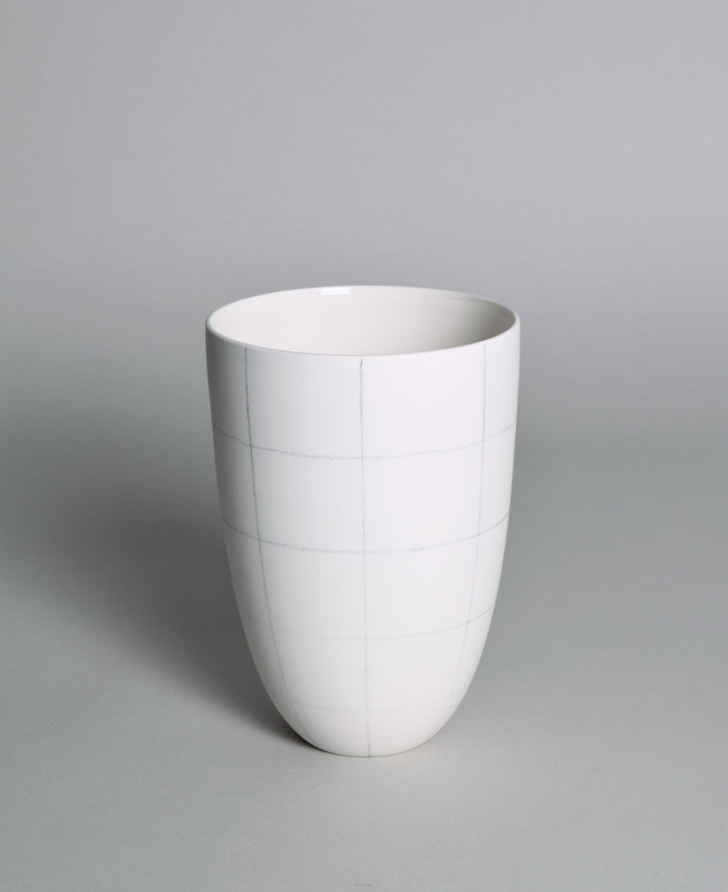 GRAPH Vase 14,5 cm mit Handzeichnung #2
