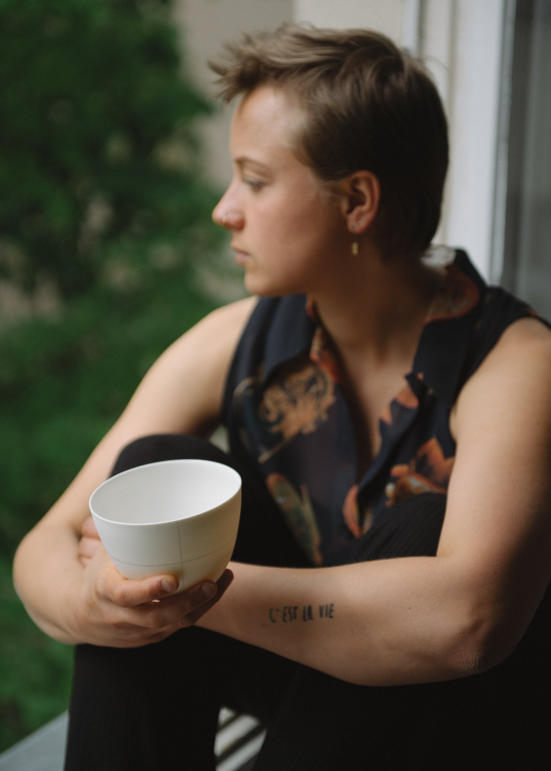 GRAPH Schale mit Handzeichnung #2